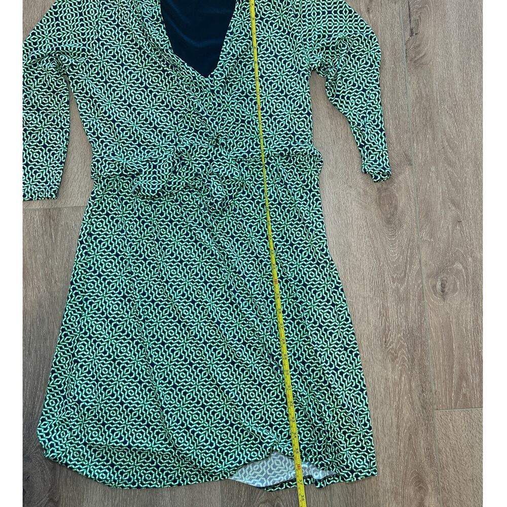 Vintage Liz Claiborne Wrap Dress M 90s Minimalist Career Quiet Luxury - Picture 4 of 8
